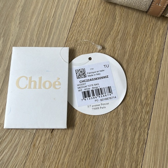 AUTHENTIC CHLOE Woody Medium Tote Bag - Picture 6 of 11